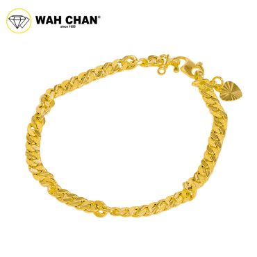 WAH CHAN 916 Gold Bracelet - Rantai Gajah OSB1220