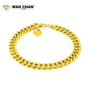 WAH CHAN 916 Gold Bracelet - Rantai Tangan Gajah OSB1196