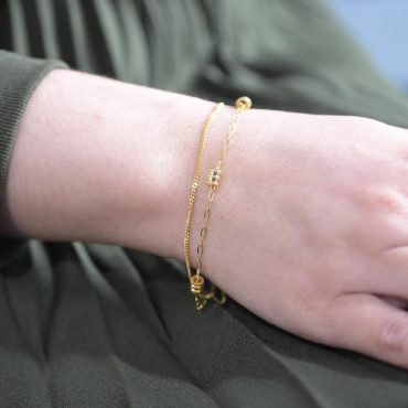 WAH CHAN 916 Gold Bracelet - Triple Mini Waist Polo OSB1171