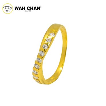 WAH CHAN 916 Gold Ring Zirconia Nikah ZRR1006