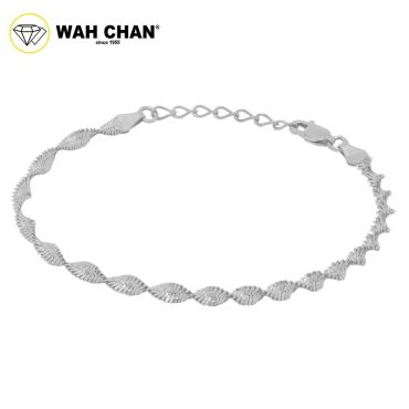 WAH CHAN S925 ITALIAN Silver Bracelet - Twisted Snake N2B00023