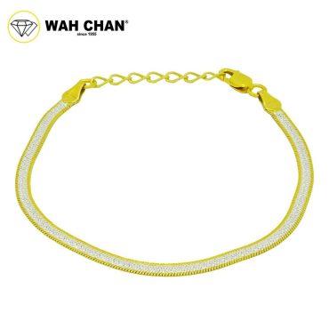 WAH CHAN S925 ITALIAN Silver Bracelet - Magic DC Freeway N2B00027-9721B