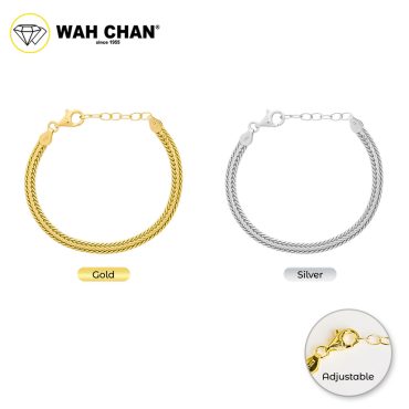 WAH CHAN S925 ITALIAN Silver Bracelet - NSBCC1004