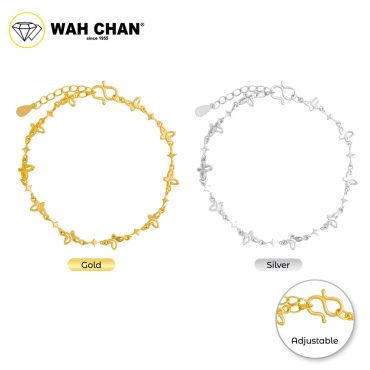 WAH CHAN S925 ITALIAN Silver Bracelet - Hollow Butterfly NSBCO1013