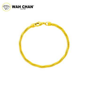 WAH CHAN 916 Gold Adjustable Bangle - OSG1014
