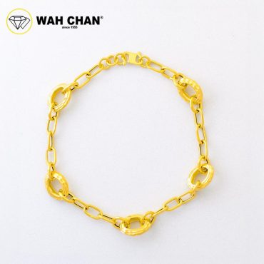 WAH CHAN 916 Gold Bracelet CSB105 - Gelang Tangan Emas