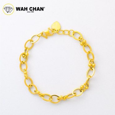 WAH CHAN 916 Gold Bracelet CSB107 - Gelang Tangan Emas