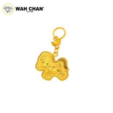 WAH CHAN 916 Gold Pendant - Horse OSP1365