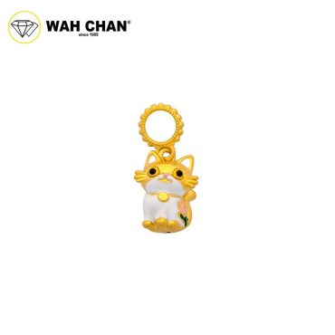 WAH CHAN 916 Gold Pendant - Cat OSP1368