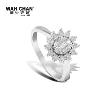 White Gold Diamond Ring (RLK03250-A01)