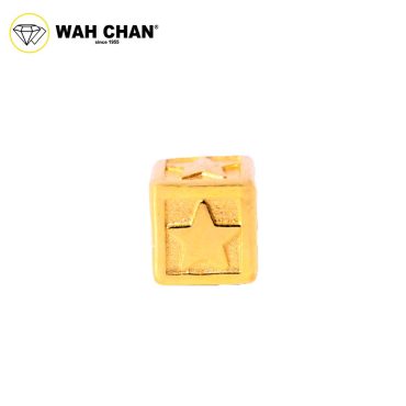 WAH CHAN 916 Gold Charm/ Pendant - Star Cube OSP1330