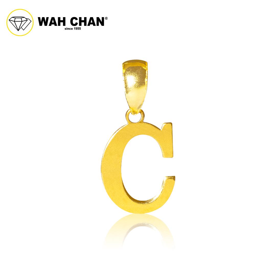 WAH CHAN 916 Gold Pendant - Alphabet Initial ABC OSP1340 - Image 3