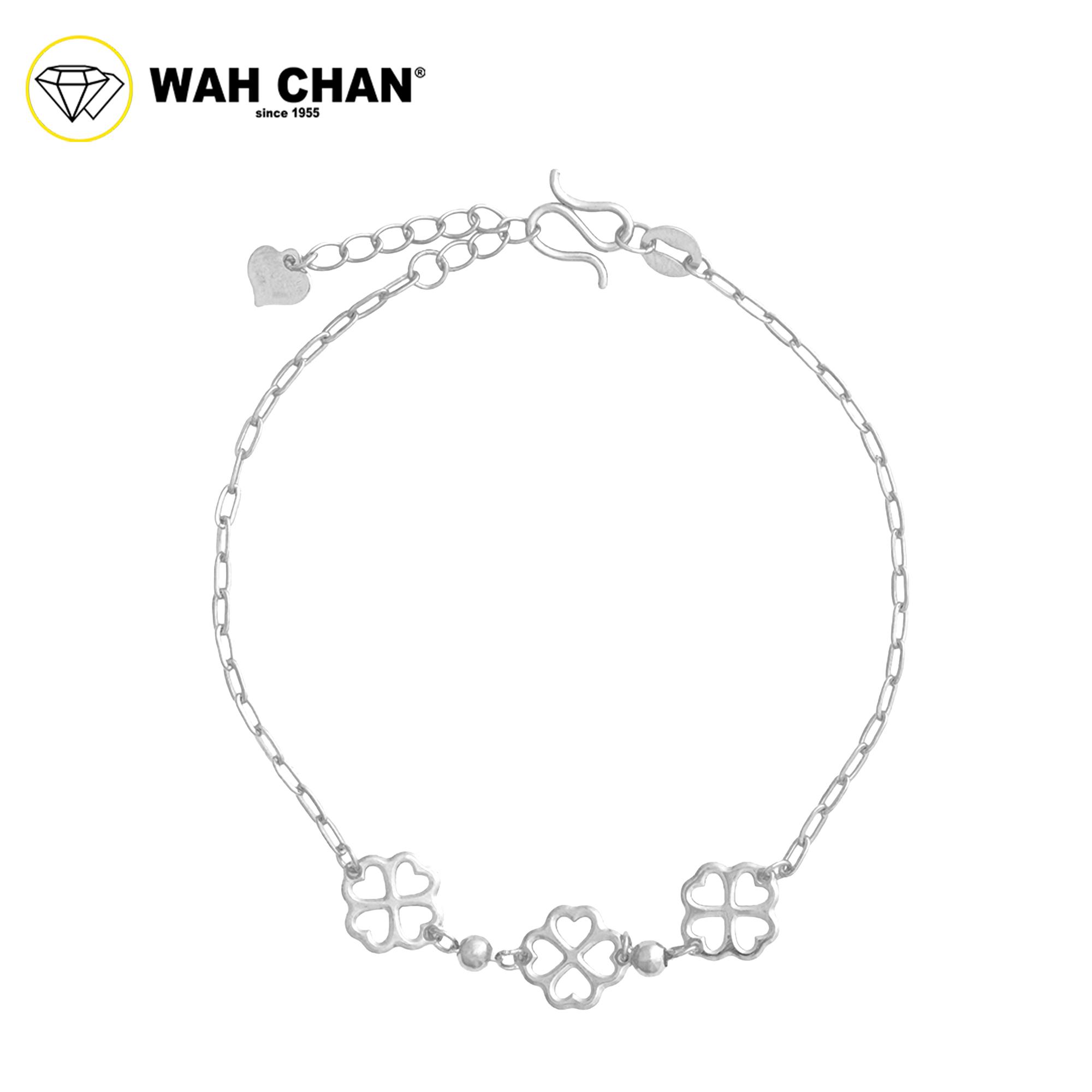 WAH CHAN S925 ITALIAN Silver Bracelet - Clover NSBCO1008 - Image 3