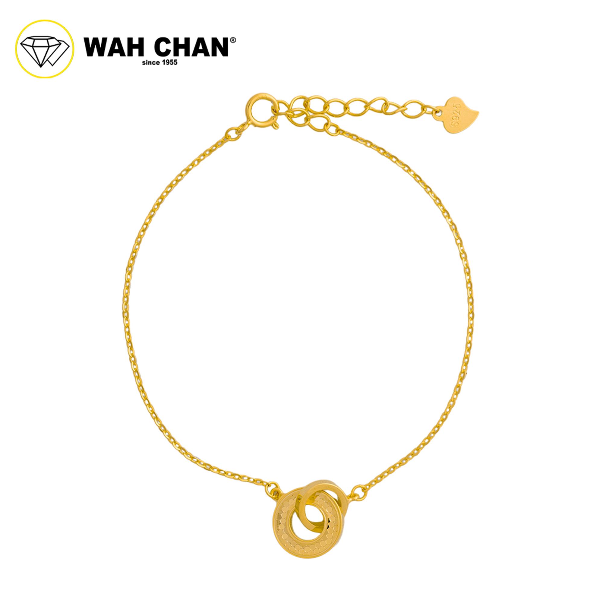 WAH CHAN S925 ITALIAN Silver Bracelet - Duo Ring NSBCO1006 - Image 2