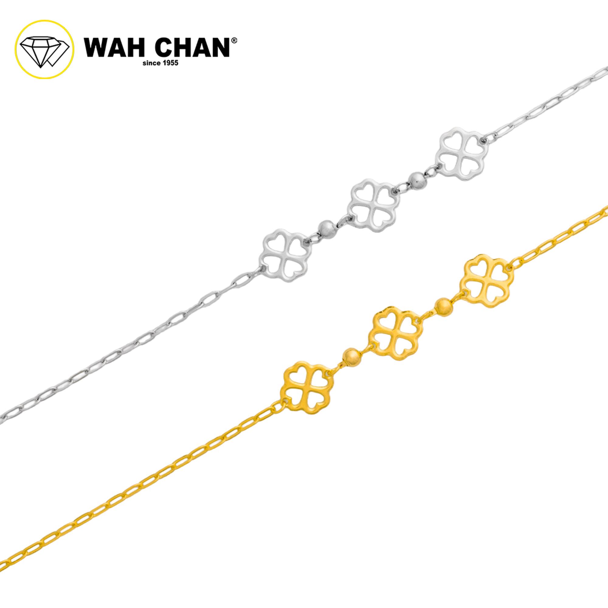 WAH CHAN S925 ITALIAN Silver Bracelet - Clover NSBCO1008 - Image 4