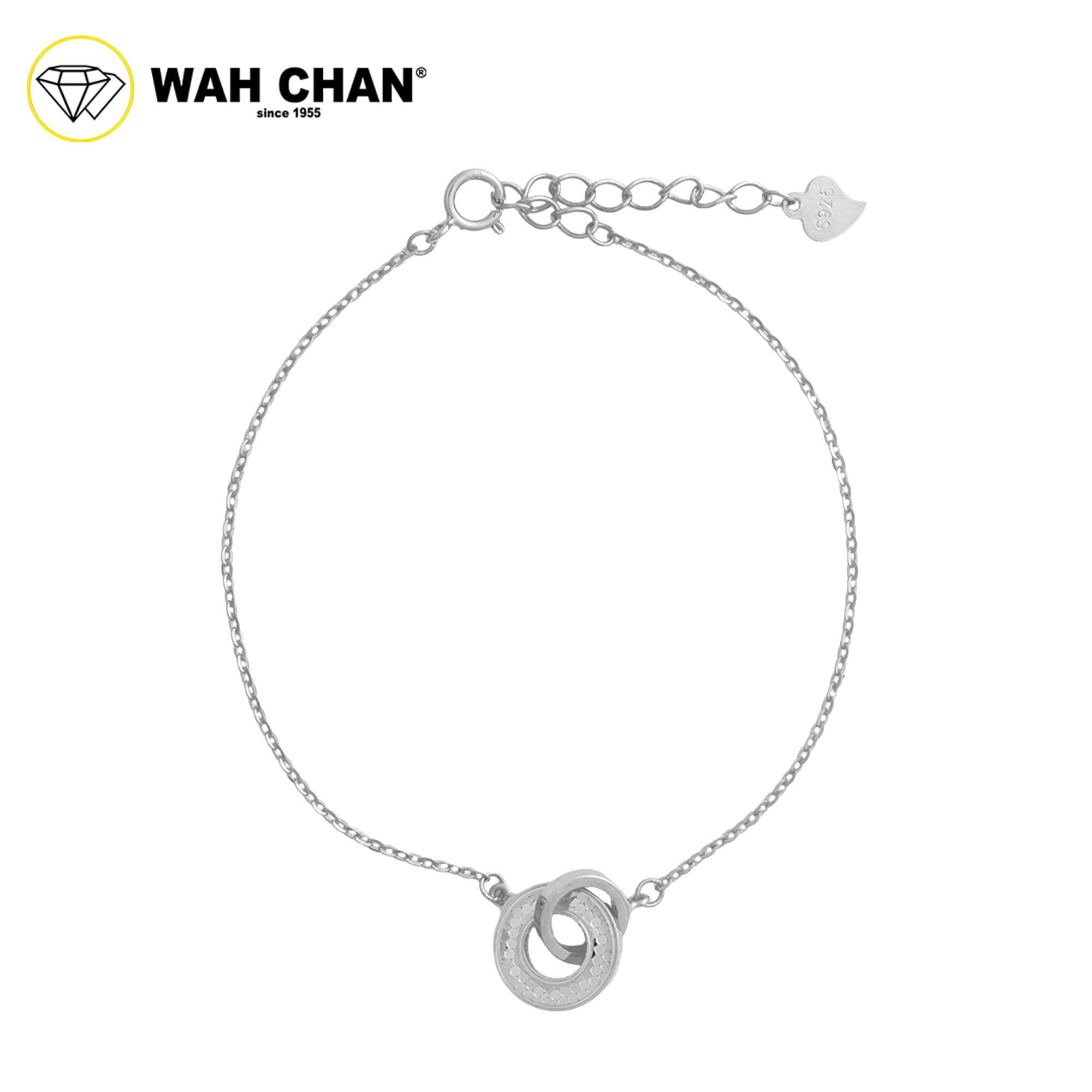 WAH CHAN S925 ITALIAN Silver Bracelet - Duo Ring NSBCO1006 - Image 3