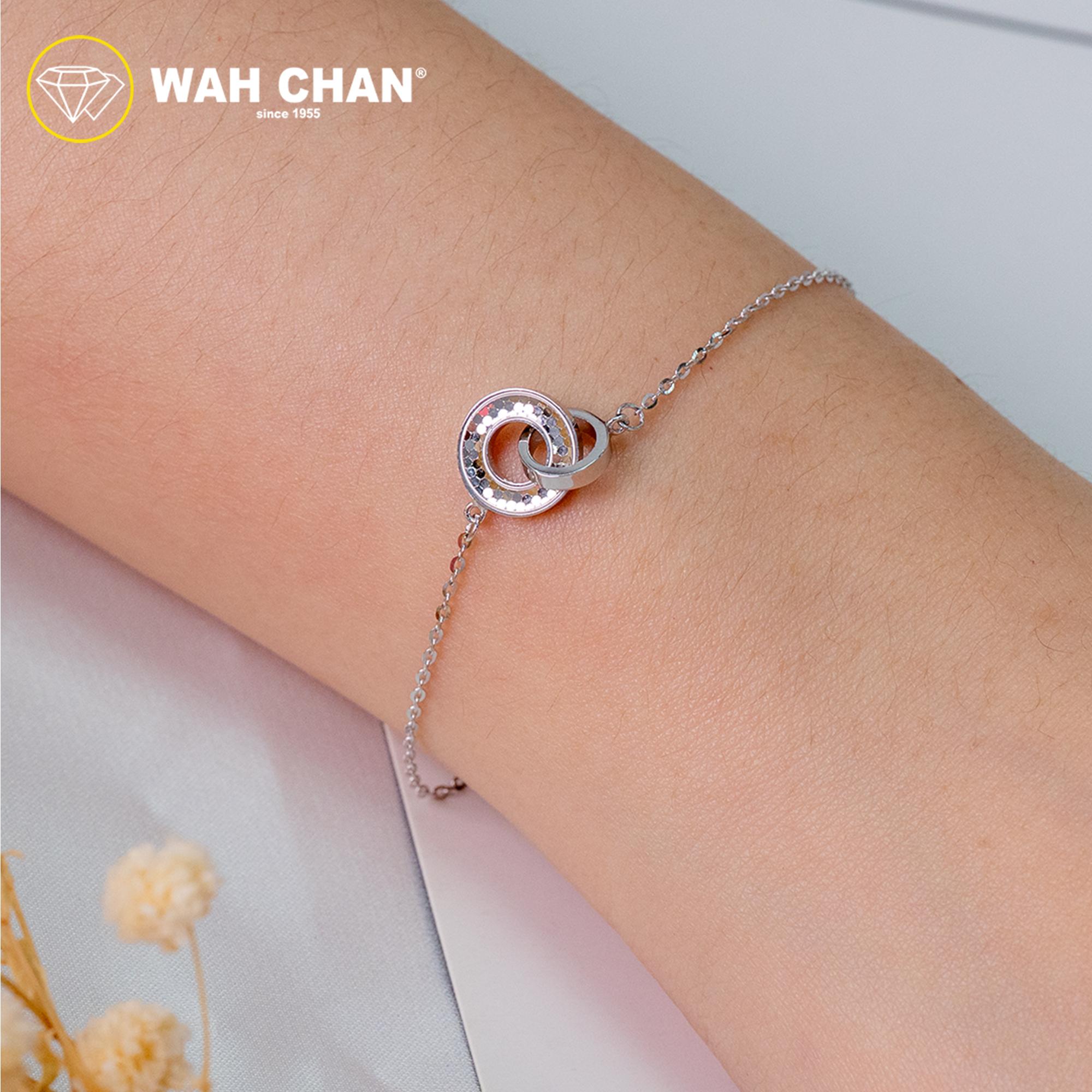 WAH CHAN S925 ITALIAN Silver Bracelet - Duo Ring NSBCO1006 - Image 5