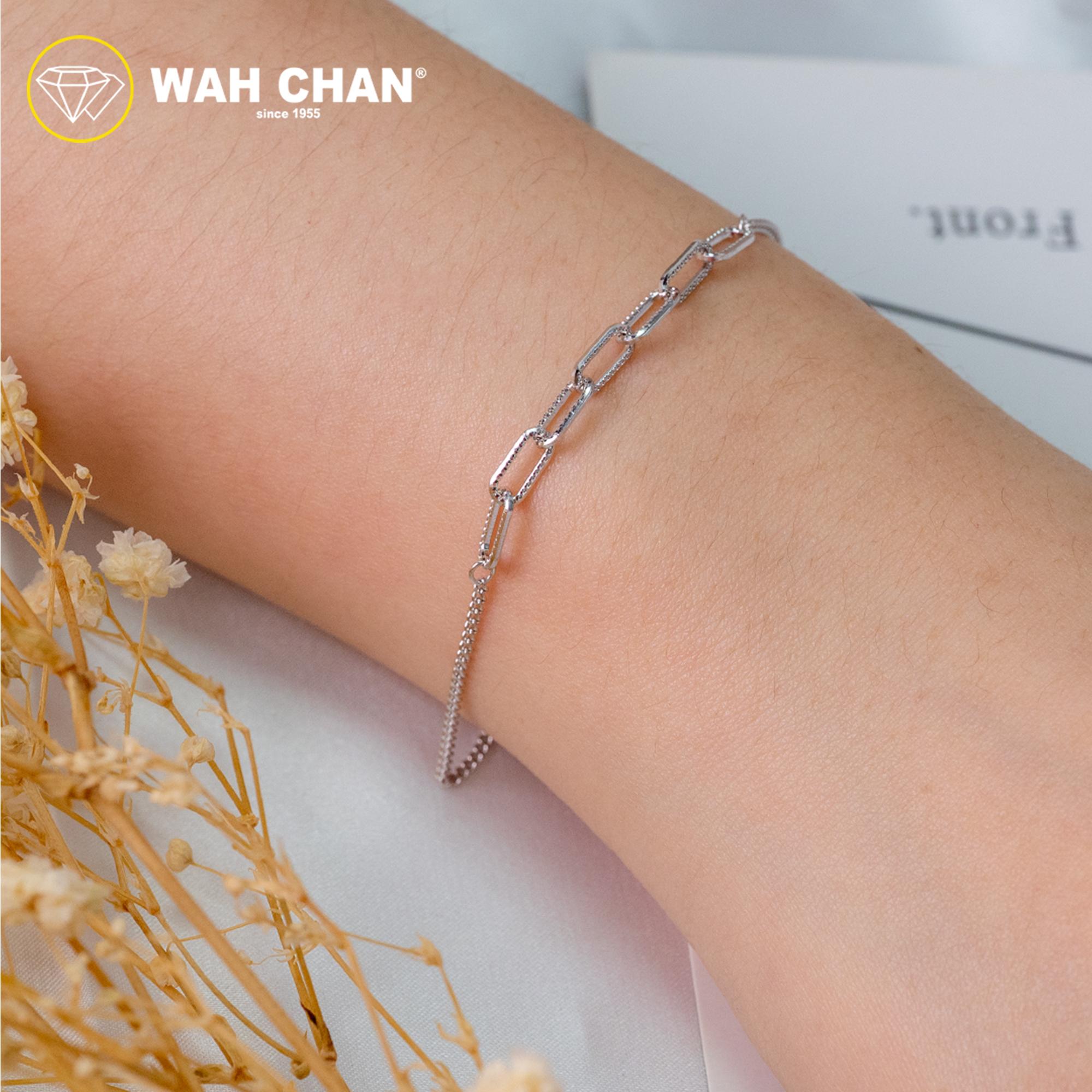 WAH CHAN S925 ITALIAN Silver Bracelet - Paper Clip NSBCO1010 - Image 5
