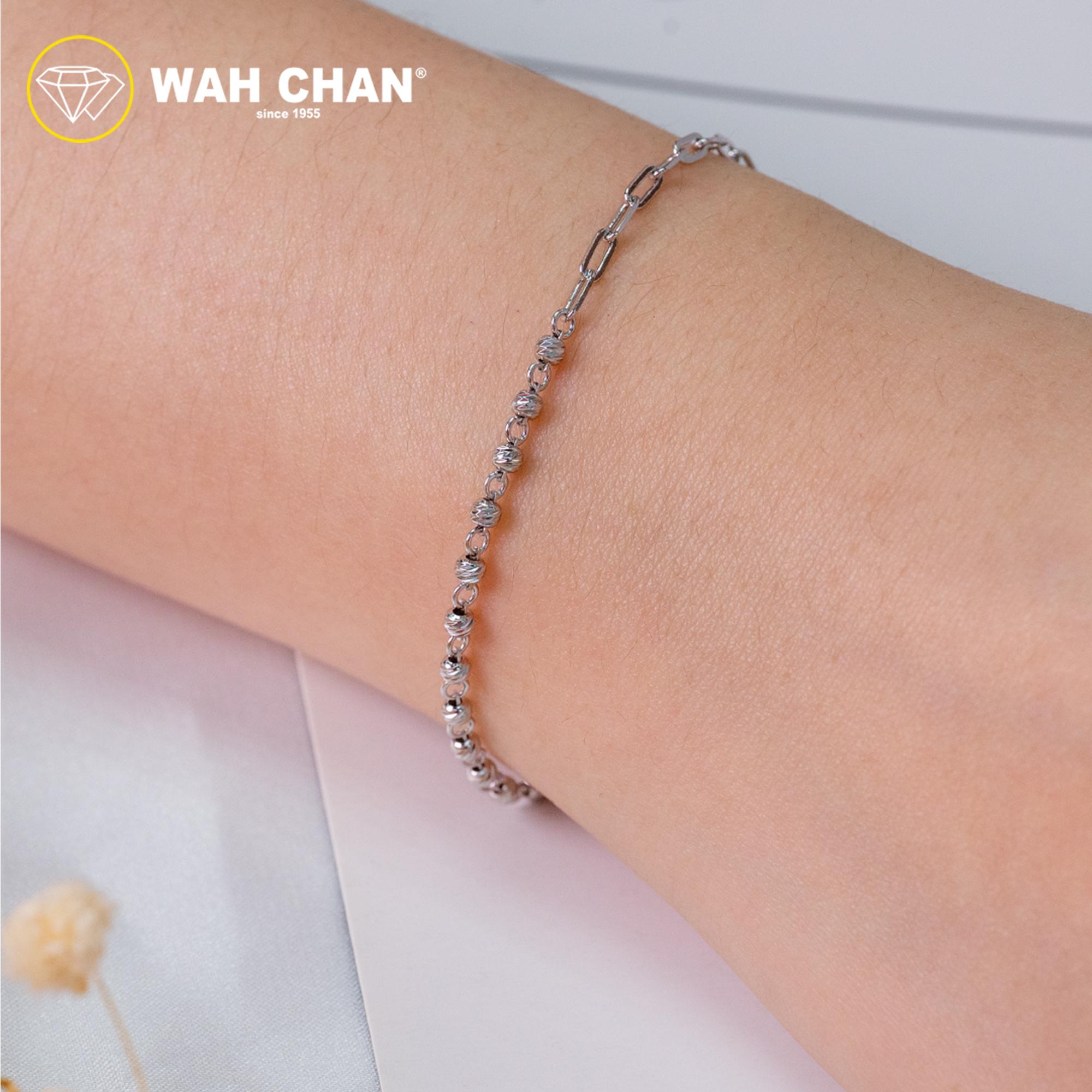 WAH CHAN S925 ITALIAN Silver Bracelet - Beads Chaining NSBCO1016 - Image 5