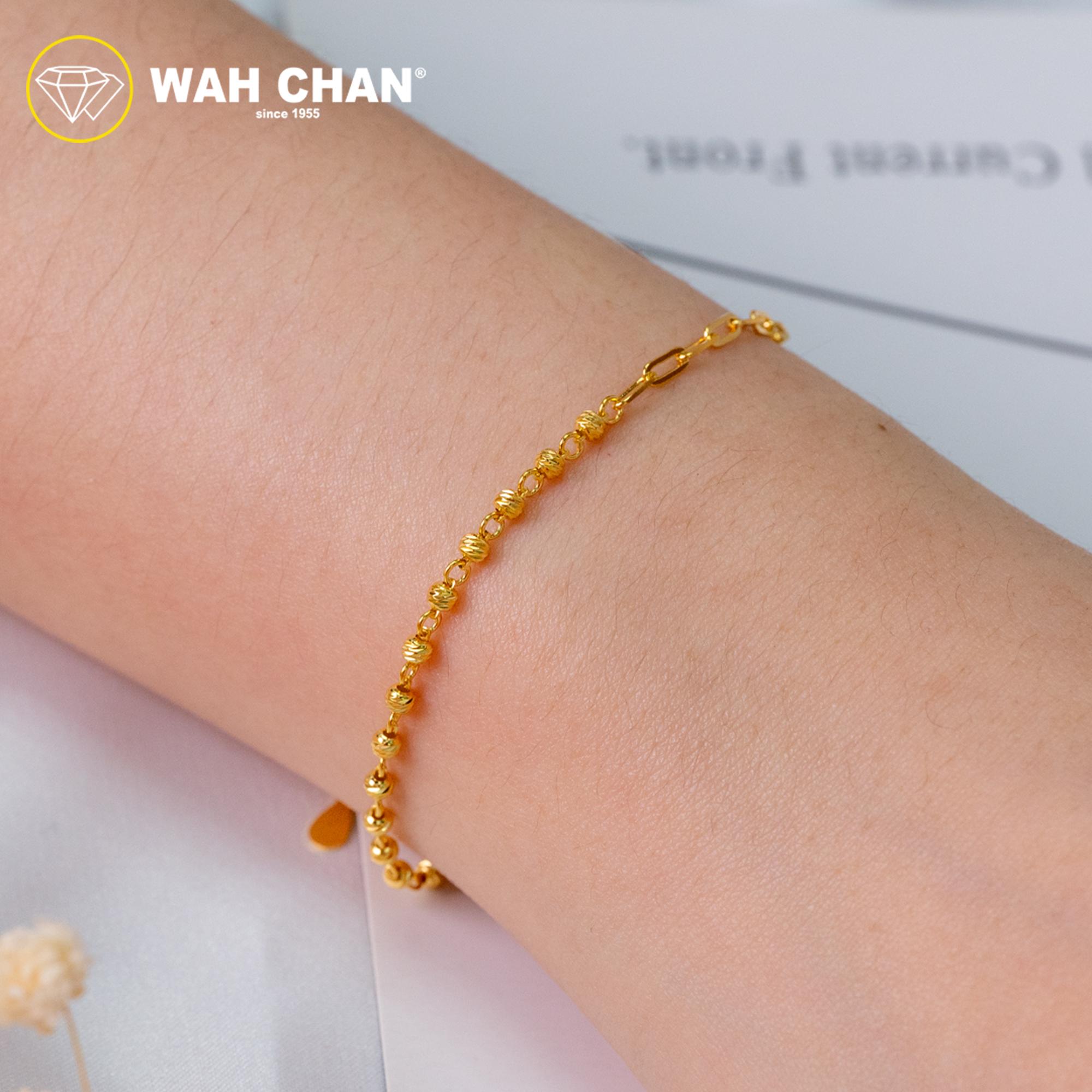 WAH CHAN S925 ITALIAN Silver Bracelet - Beads Chaining NSBCO1016 - Image 6