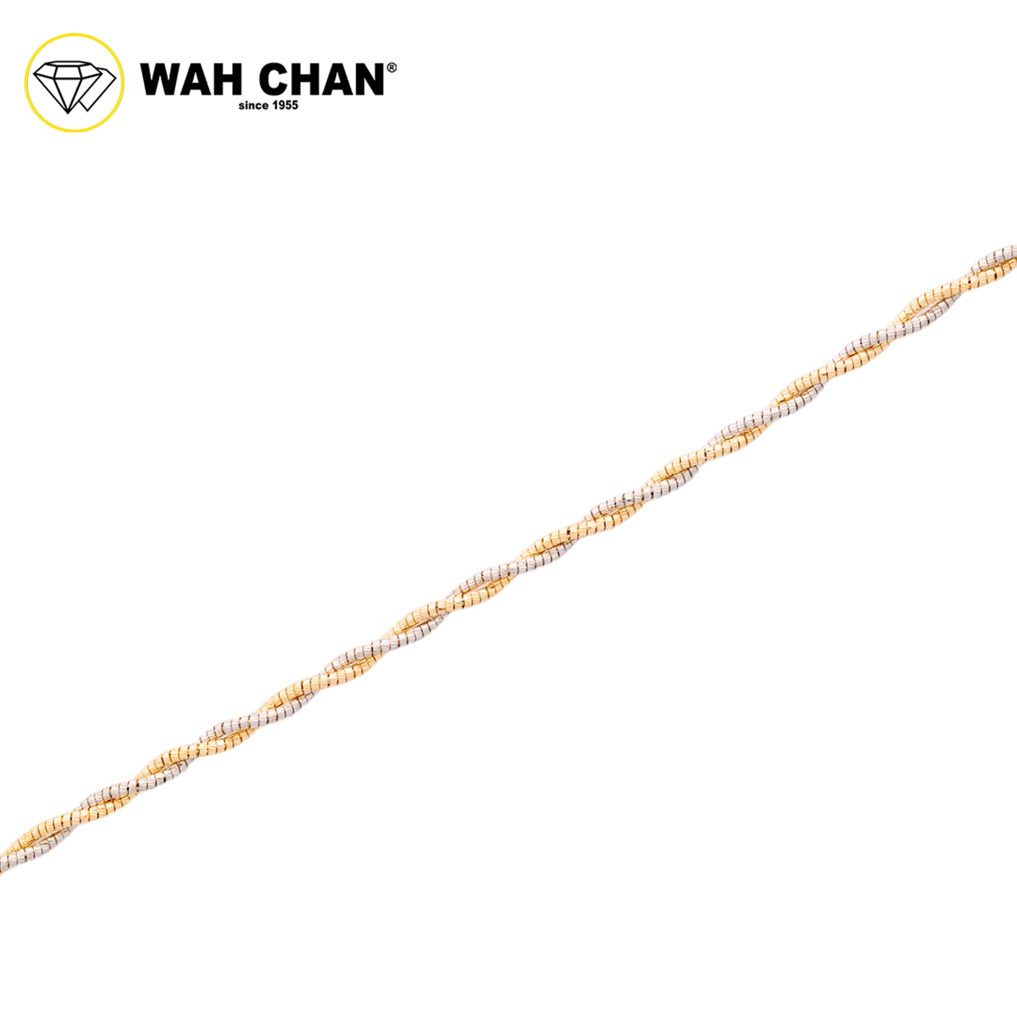WAH CHAN S925 ITALIAN Silver Bracelet - Duo Color NSBCM010-RHG - Image 2