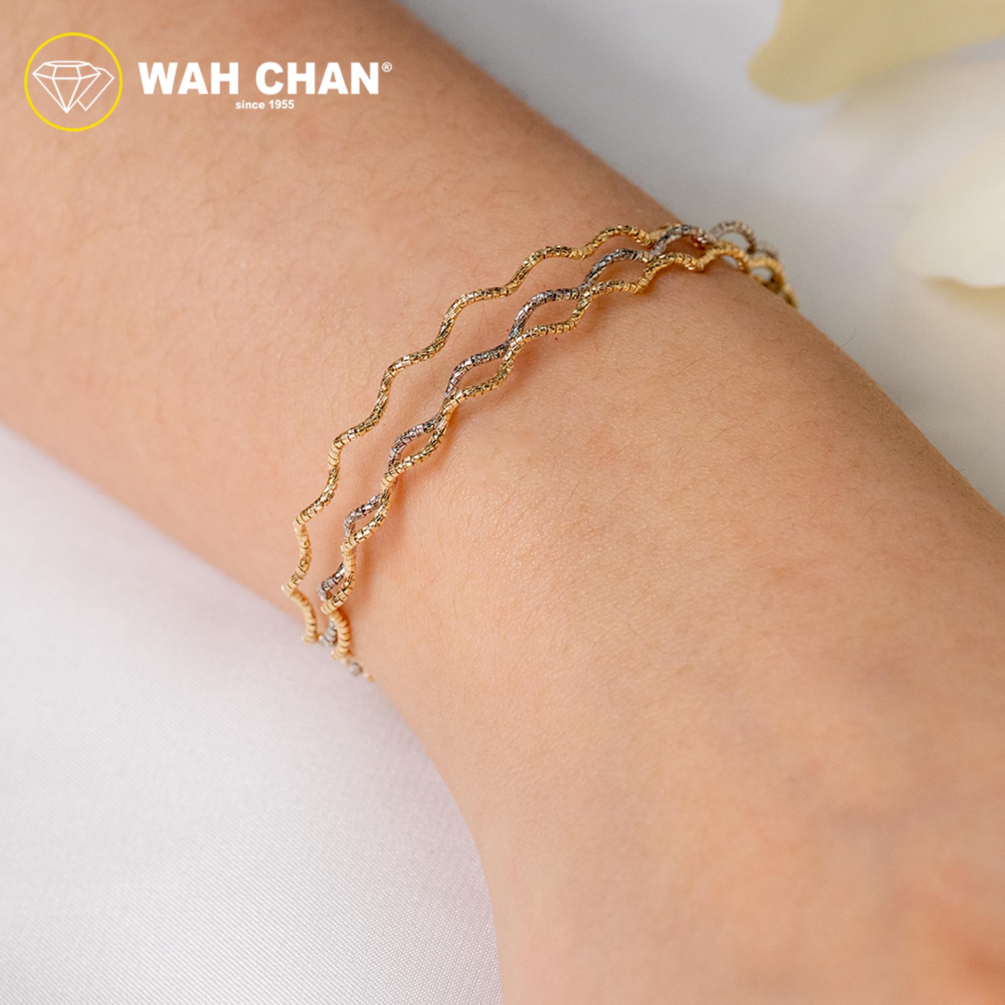 WAH CHAN S925 ITALIAN Silver Bracelet - Curly Rope NSBCM012-RHG - Image 3