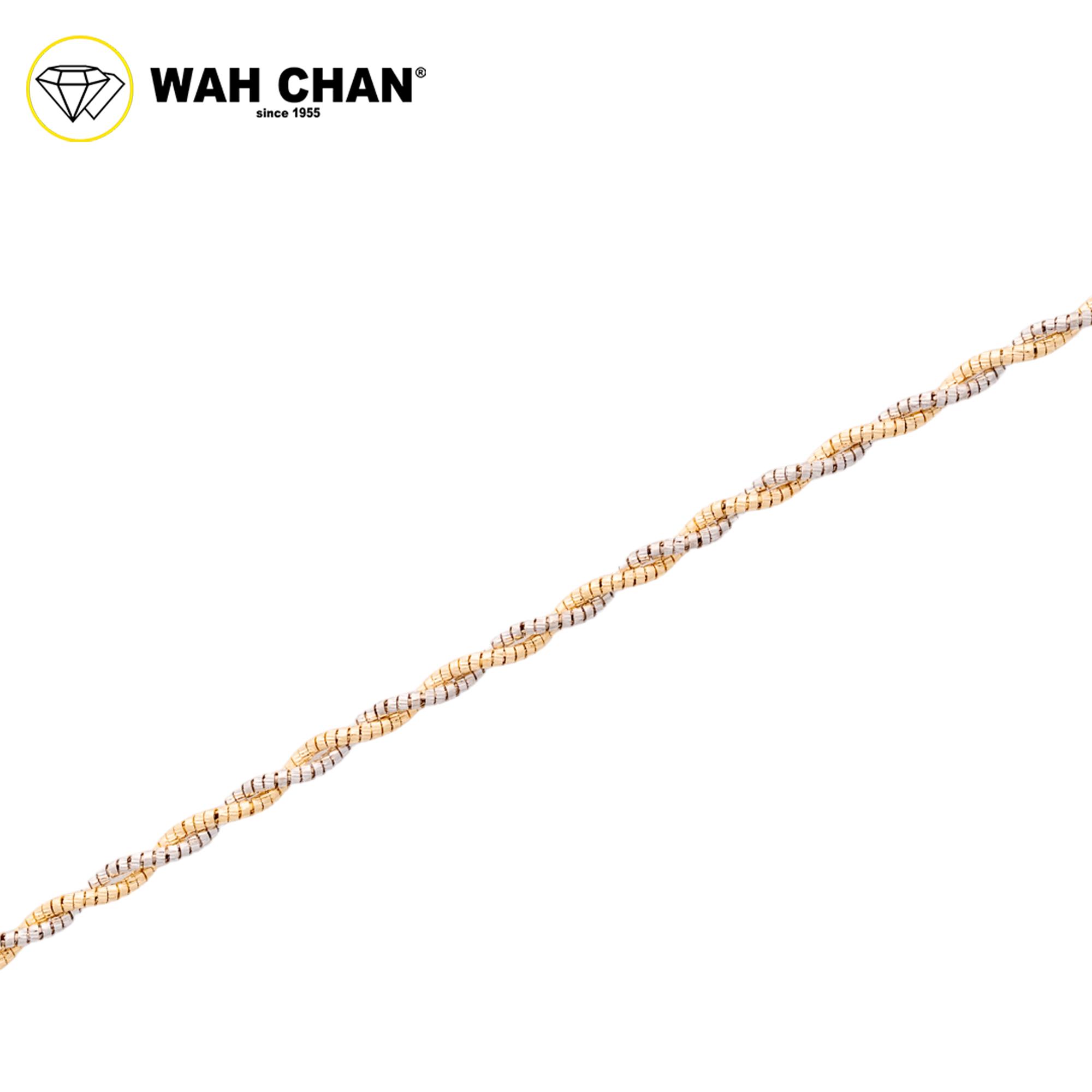 WAH CHAN S925 ITALIAN Silver Bracelet - Duo Twisted NSBCM009-RHG - Image 2