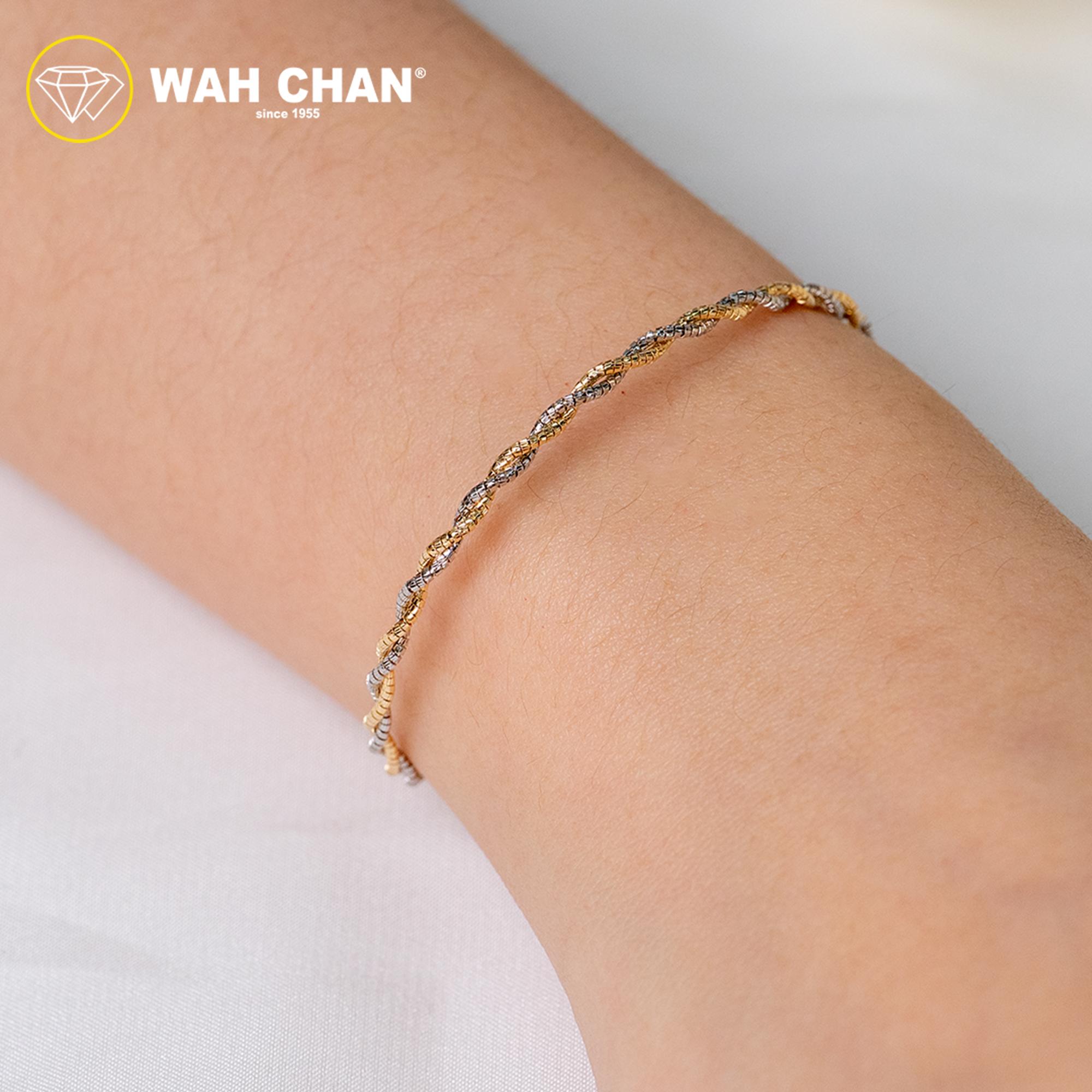 WAH CHAN S925 ITALIAN Silver Bracelet - Duo Twisted NSBCM009-RHG - Image 3