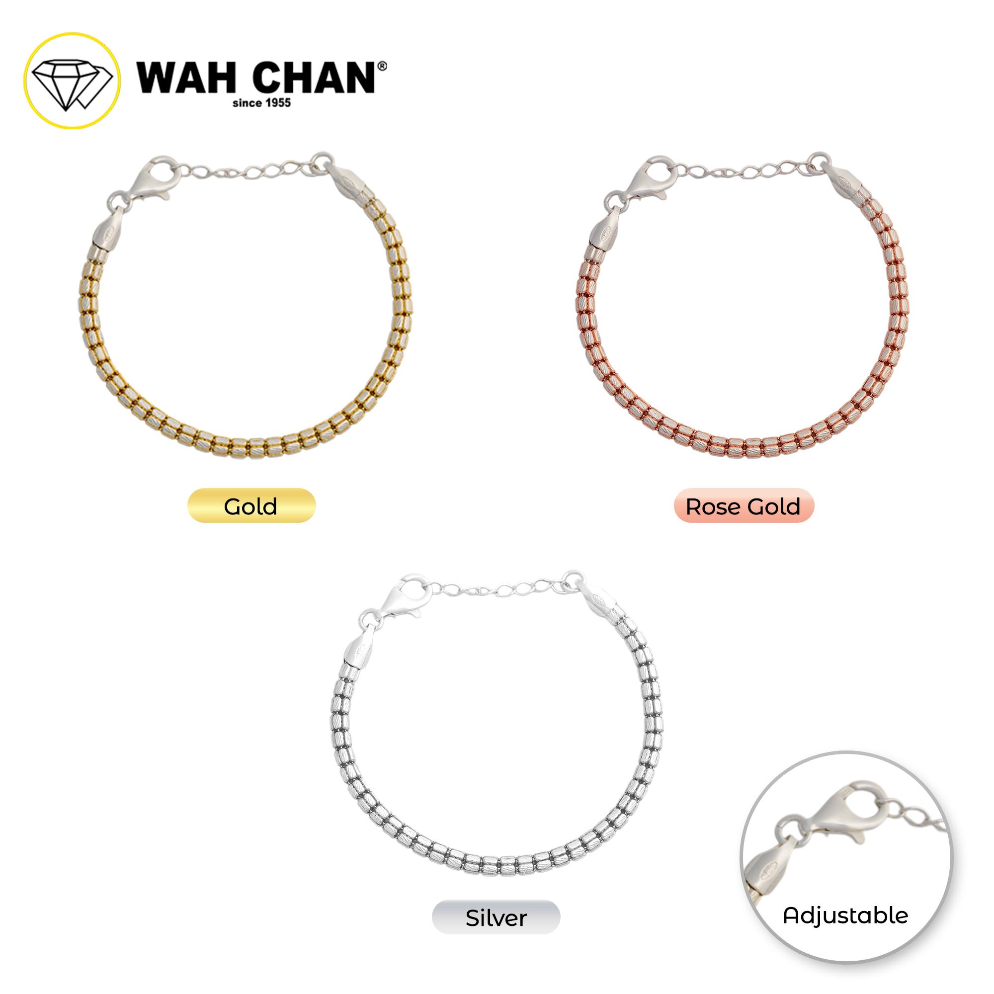 WAH CHAN S925 ITALIAN Silver Bracelet - Bamboo NSBKRZ001