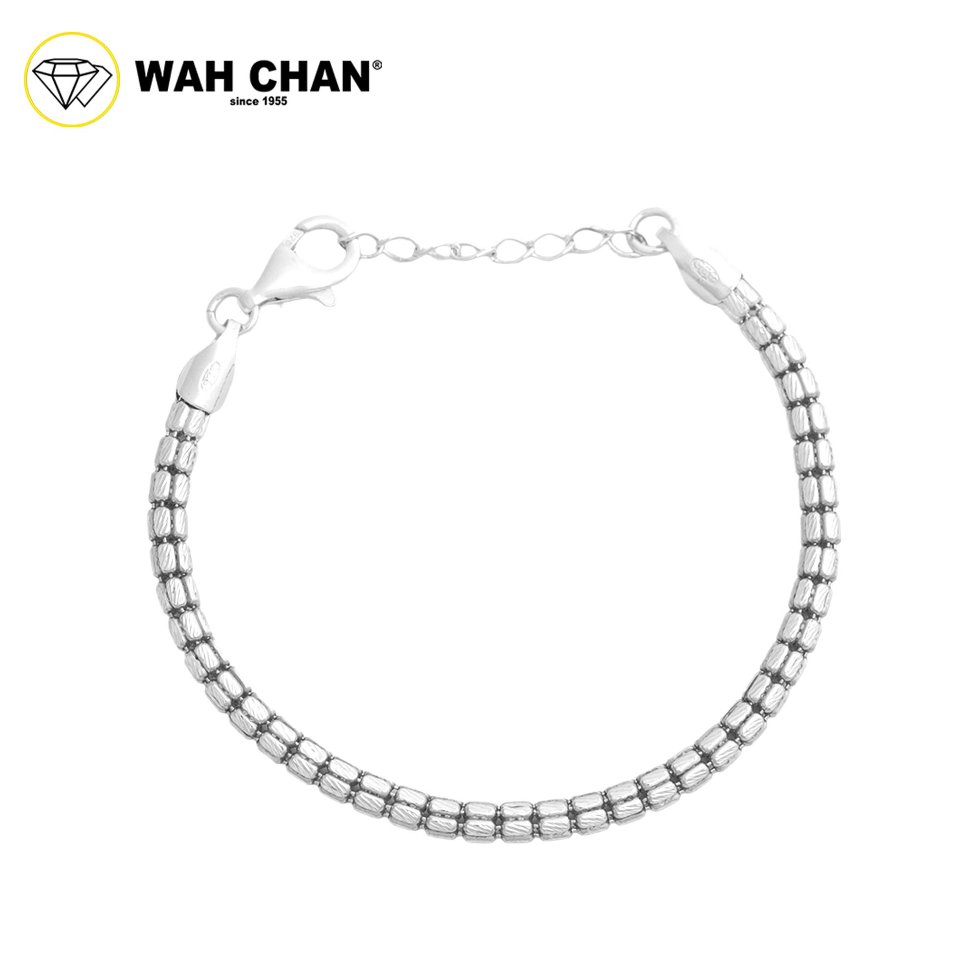 WAH CHAN S925 ITALIAN Silver Bracelet - Bamboo NSBKRZ001 - Image 3