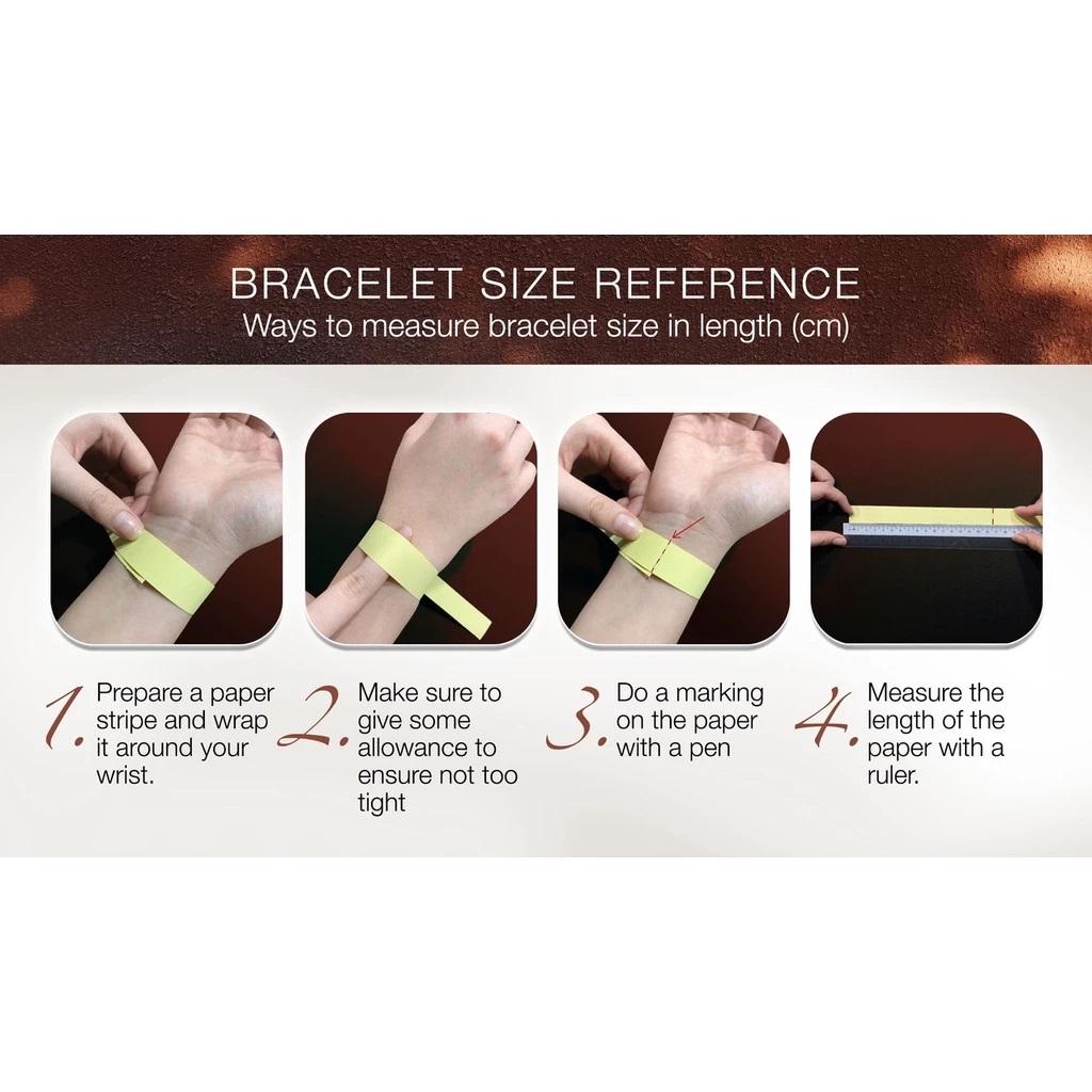 WAH CHAN 916 Gold Bracelet OSB1152A Rantai Tangan Semi Bangle - Image 7