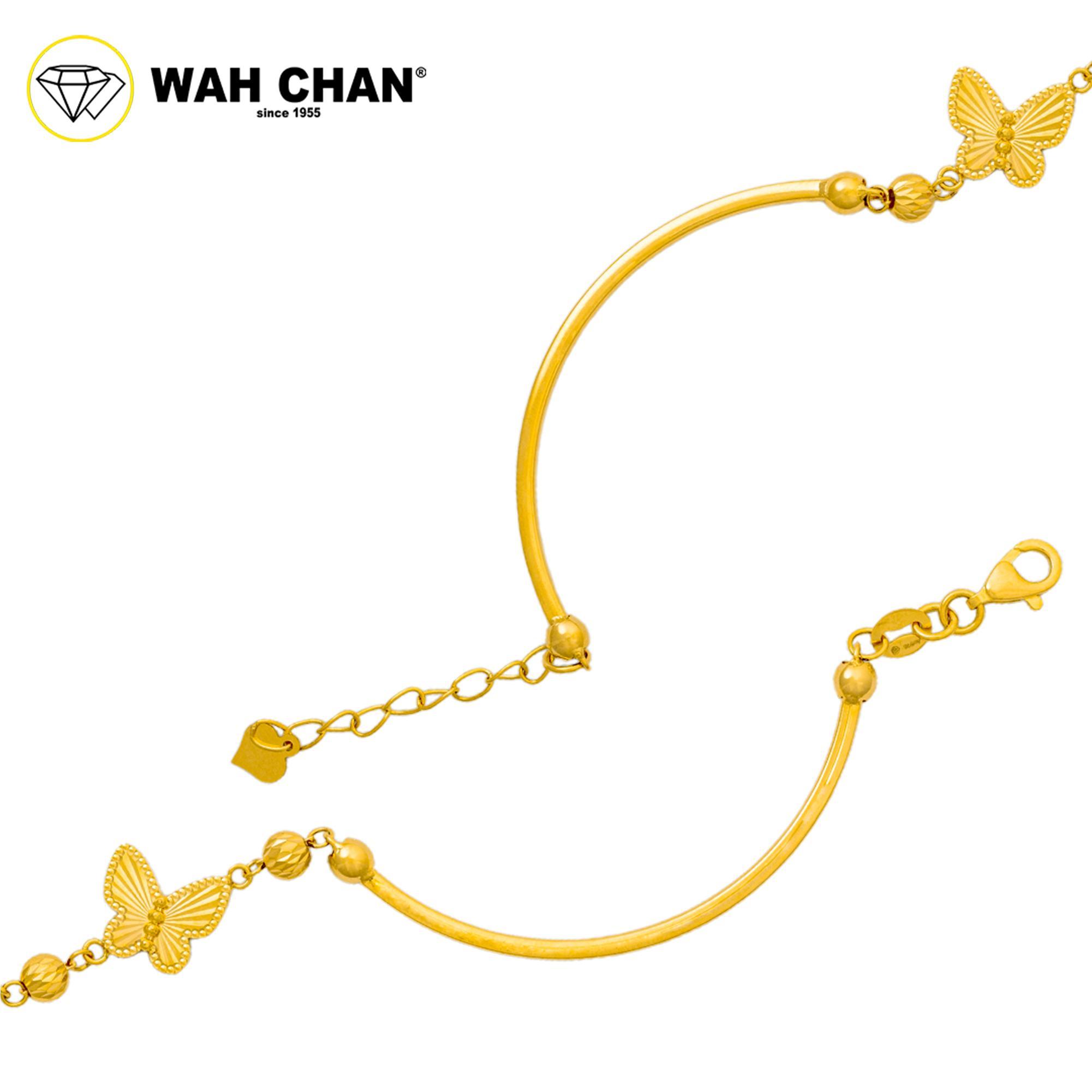 WAH CHAN 916 Gold Bracelet - Butterfly OSB1224 - Image 2