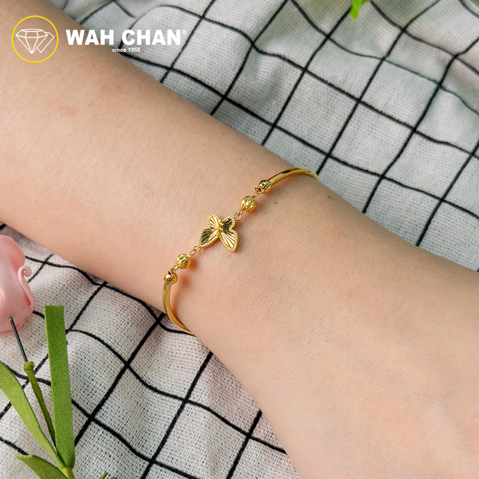 WAH CHAN 916 Gold Bracelet - Butterfly OSB1224 - Image 3