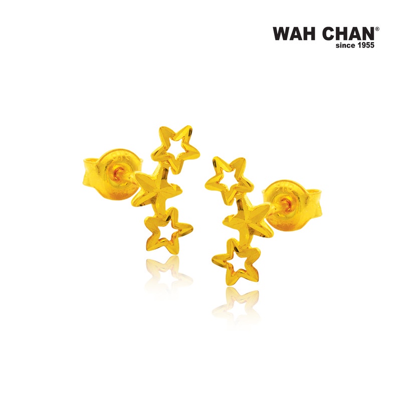 WAH CHAN 916 Gold Earrings (OSE1009) - Image 2