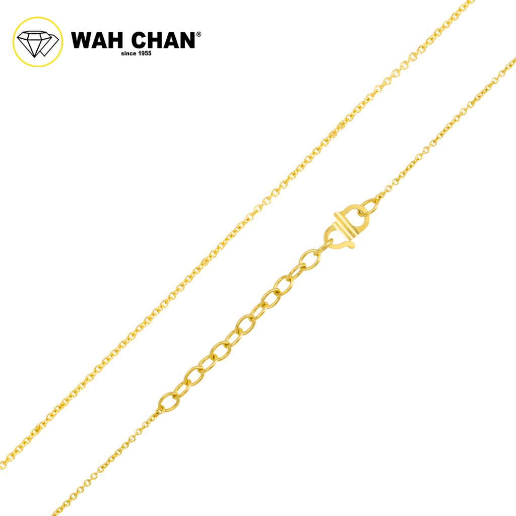 WAH CHAN 916 Gold Necklace - Ribbon with White Gold Plated OSC1063 - Image 2