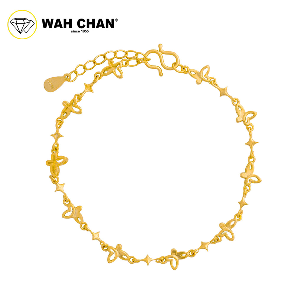 WAH CHAN S925 ITALIAN Silver Bracelet - Hollow Butterfly NSBCO1013 - Image 2
