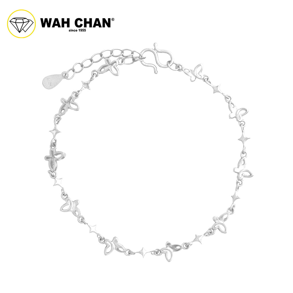 WAH CHAN S925 ITALIAN Silver Bracelet - Hollow Butterfly NSBCO1013 - Image 3