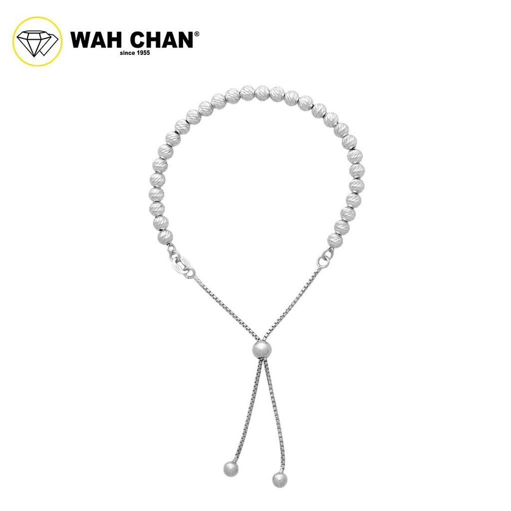 WAH CHAN S925 ITALIAN Silver Bracelet - Chaining Beads NSBCM019 - Image 3
