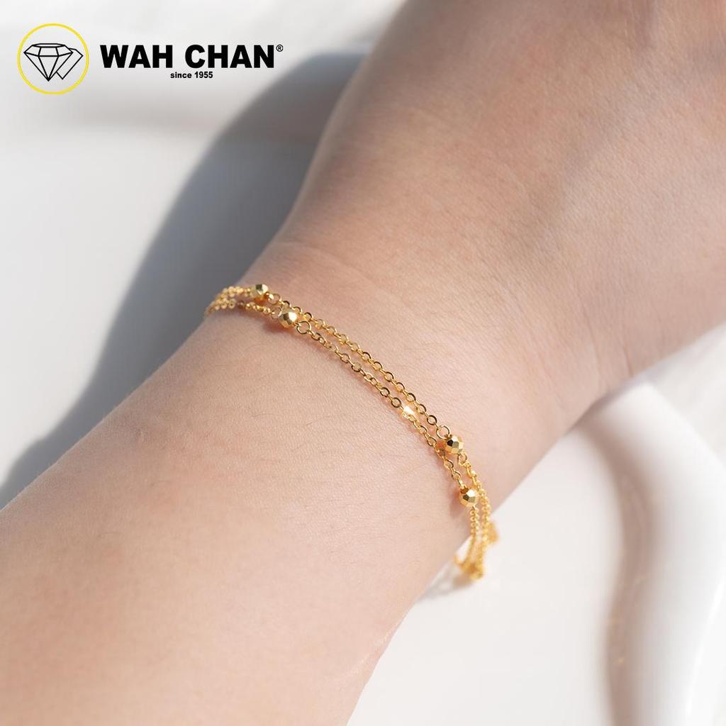WAH CHAN 916 Gold Bracelet - Chaining Sphere OSB1243 - Image 2