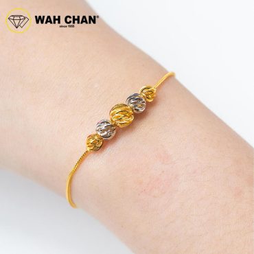 WAH CHAN 916 Gold Bracelet -Boba Perut Ular Double Mesin OSB1267