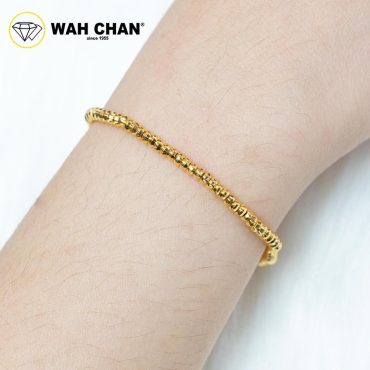 WAH CHAN 916 Gold Bracelet - Gelang Boba Berkilat OSB1280