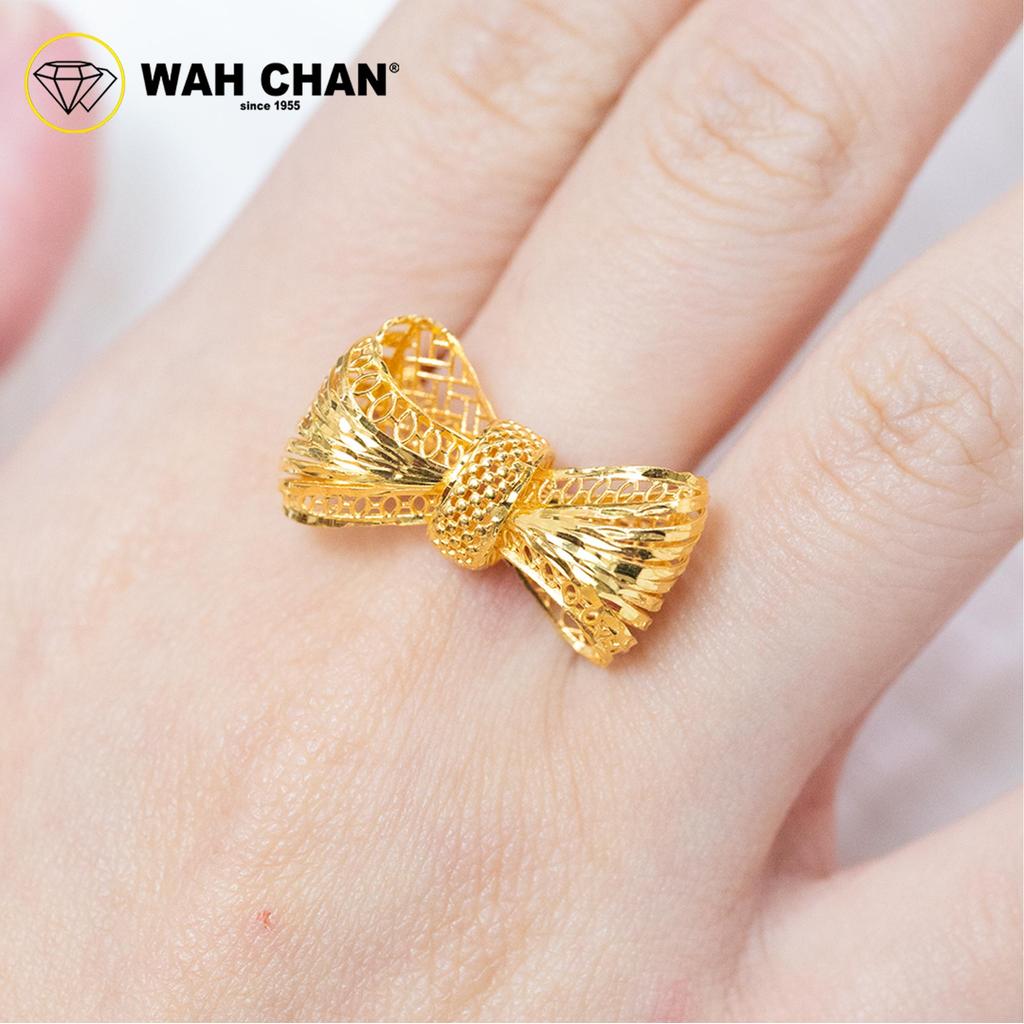 WAH CHAN 916 Gold Ring - Ribbon OSR1099
