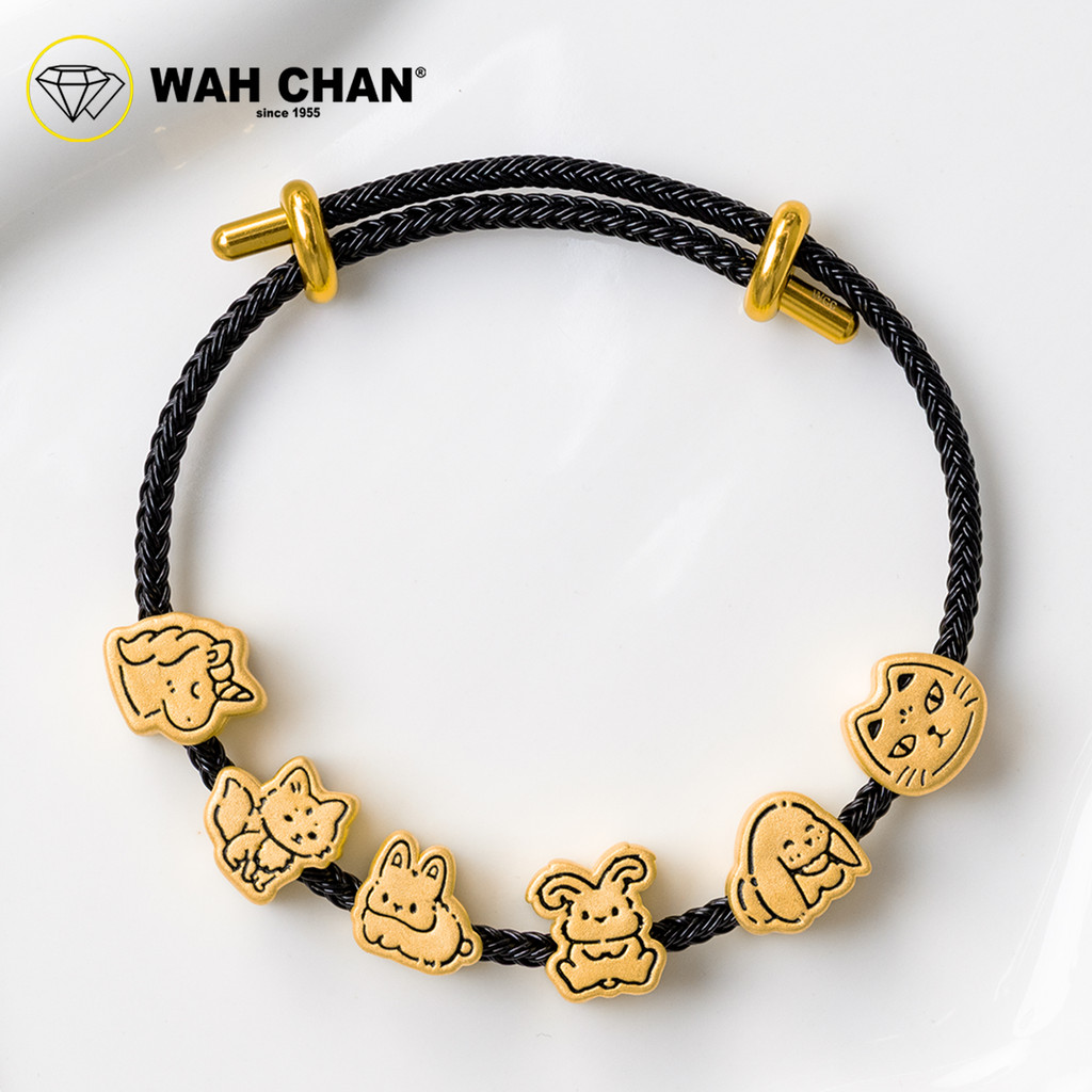 WAH CHAN 999 Gold Pendant - Little Fox B55 - Image 4