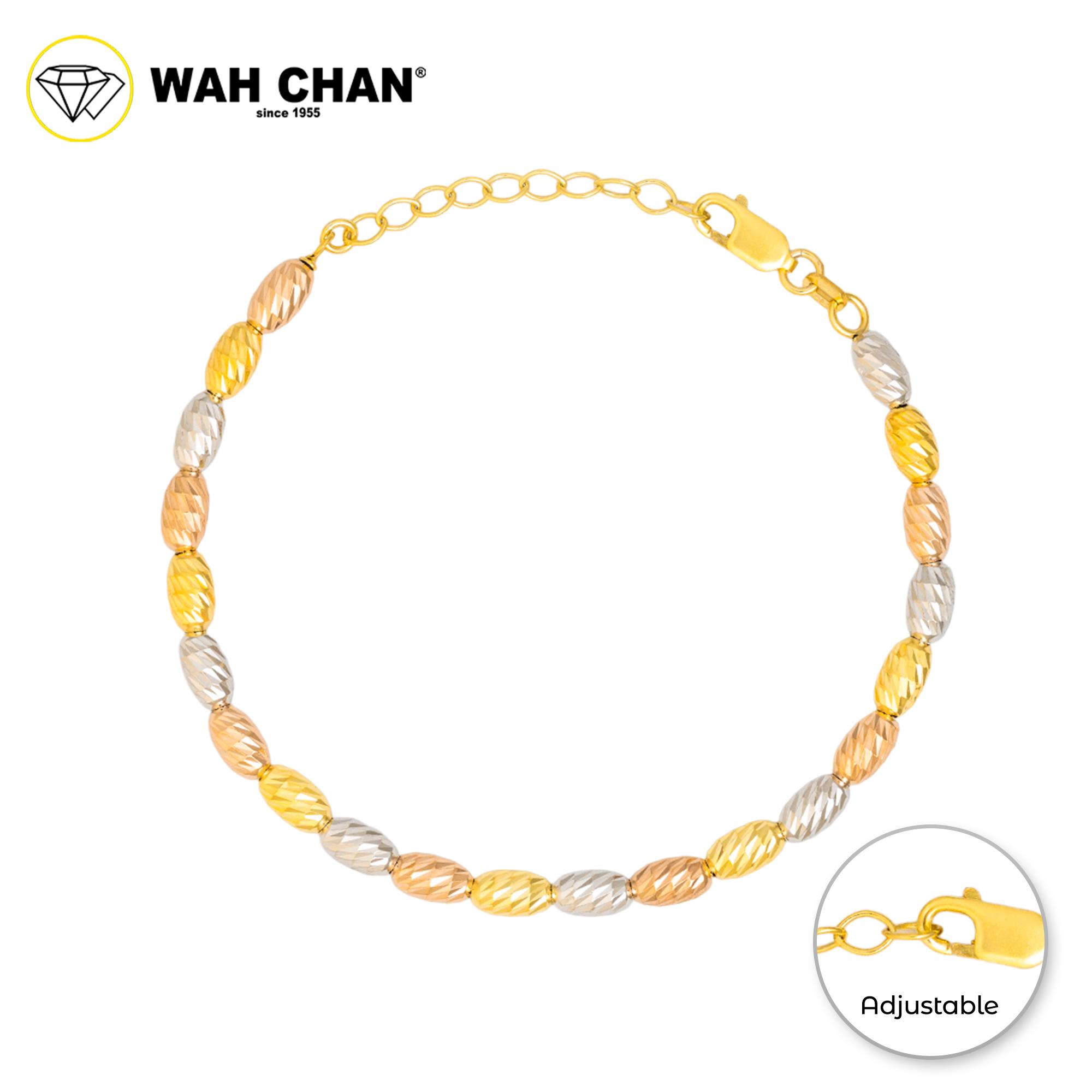 WAH CHAN S925 ITALIAN Silver Bracelet - Biji Beras 3C NSBLV010