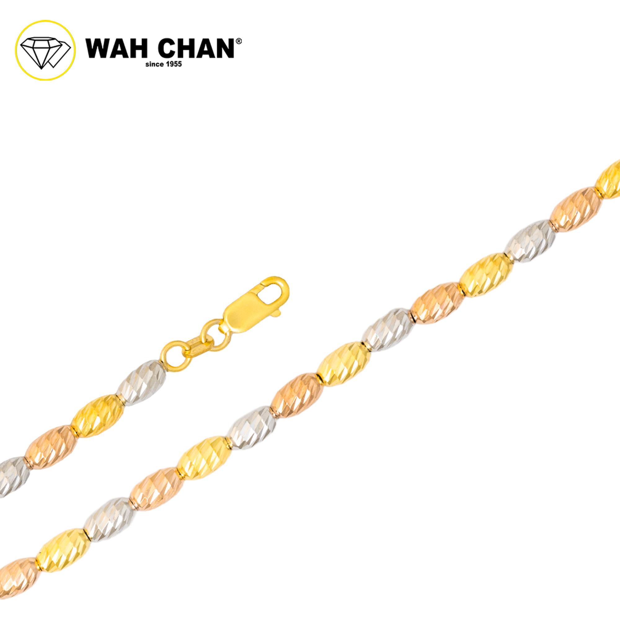 WAH CHAN S925 ITALIAN Silver Bracelet - Biji Beras 3C NSBLV010 - Image 2