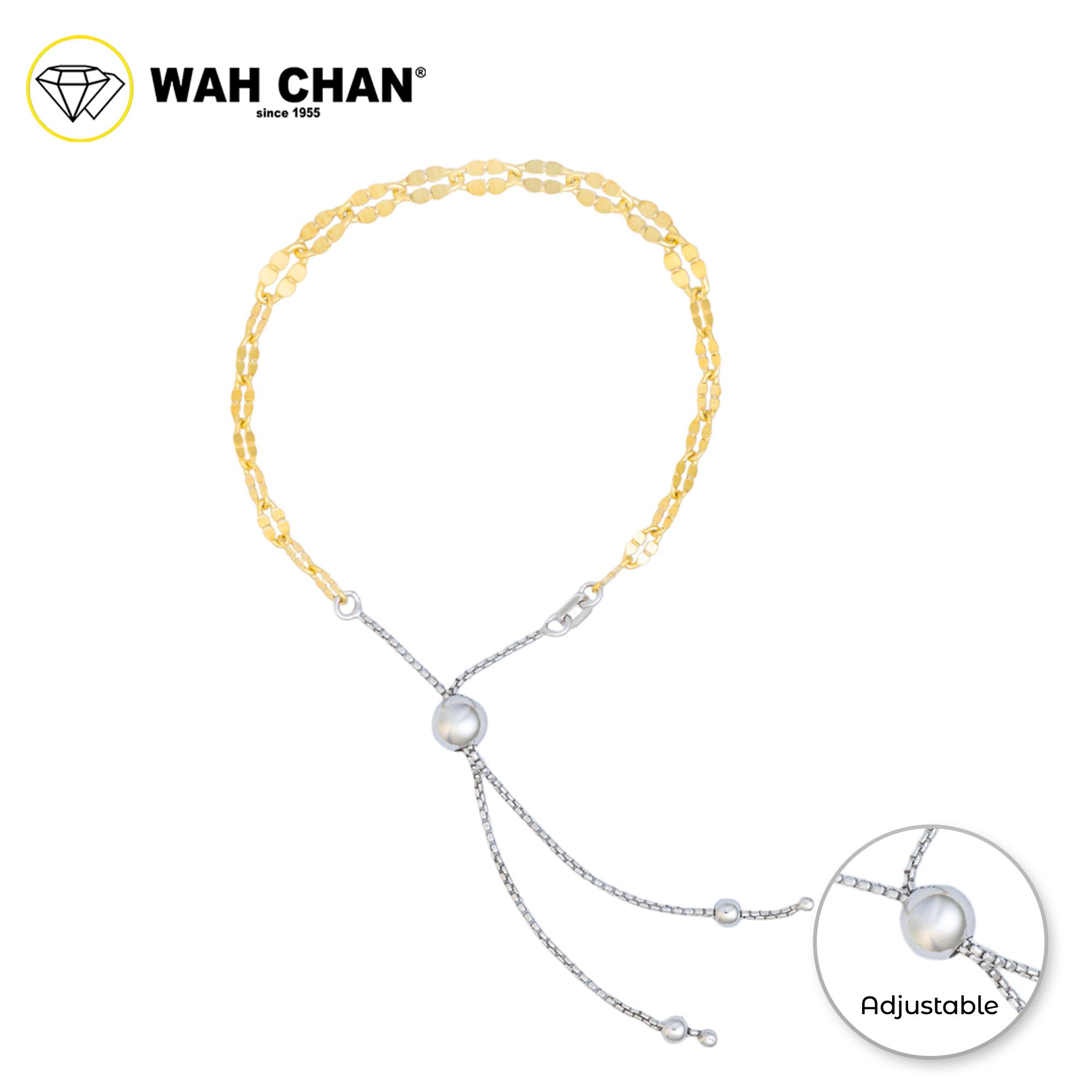 WAH CHAN S925 ITALIAN Silver Bracelet - Dapped Link 2C NSBLV013