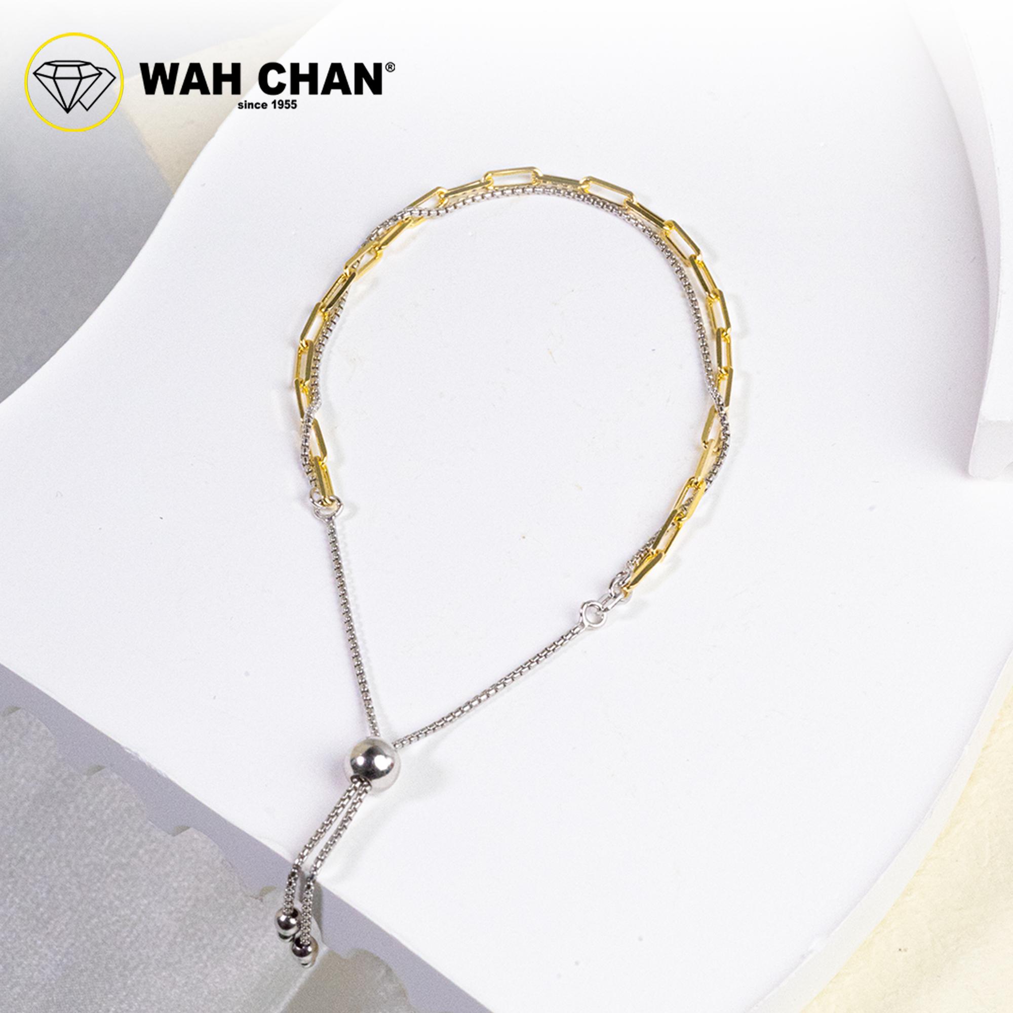 WAH CHAN S925 ITALIAN Silver Bracelet - Paper Clip Mesin 2C NSBLV014 - Image 3