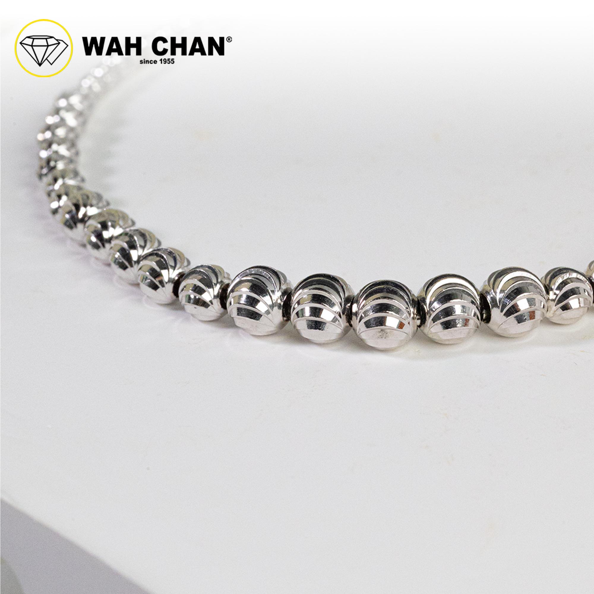 WAH CHAN S925 ITALIAN Silver Bracelet - Full Moon XL NSBLV016 - Image 3