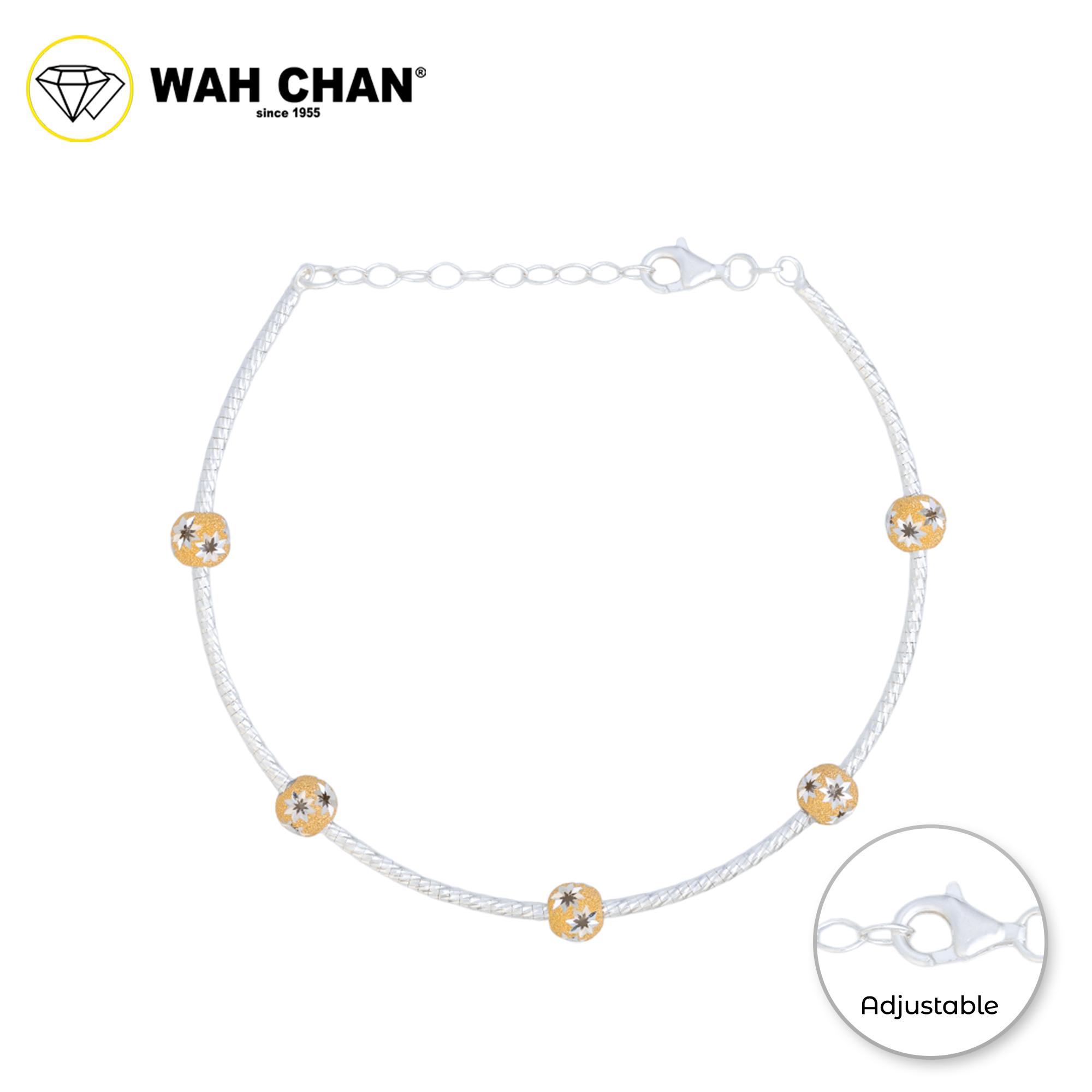 WAH CHAN S925 ITALIAN Silver Bracelet - Boba Starburst XL NSBLV015