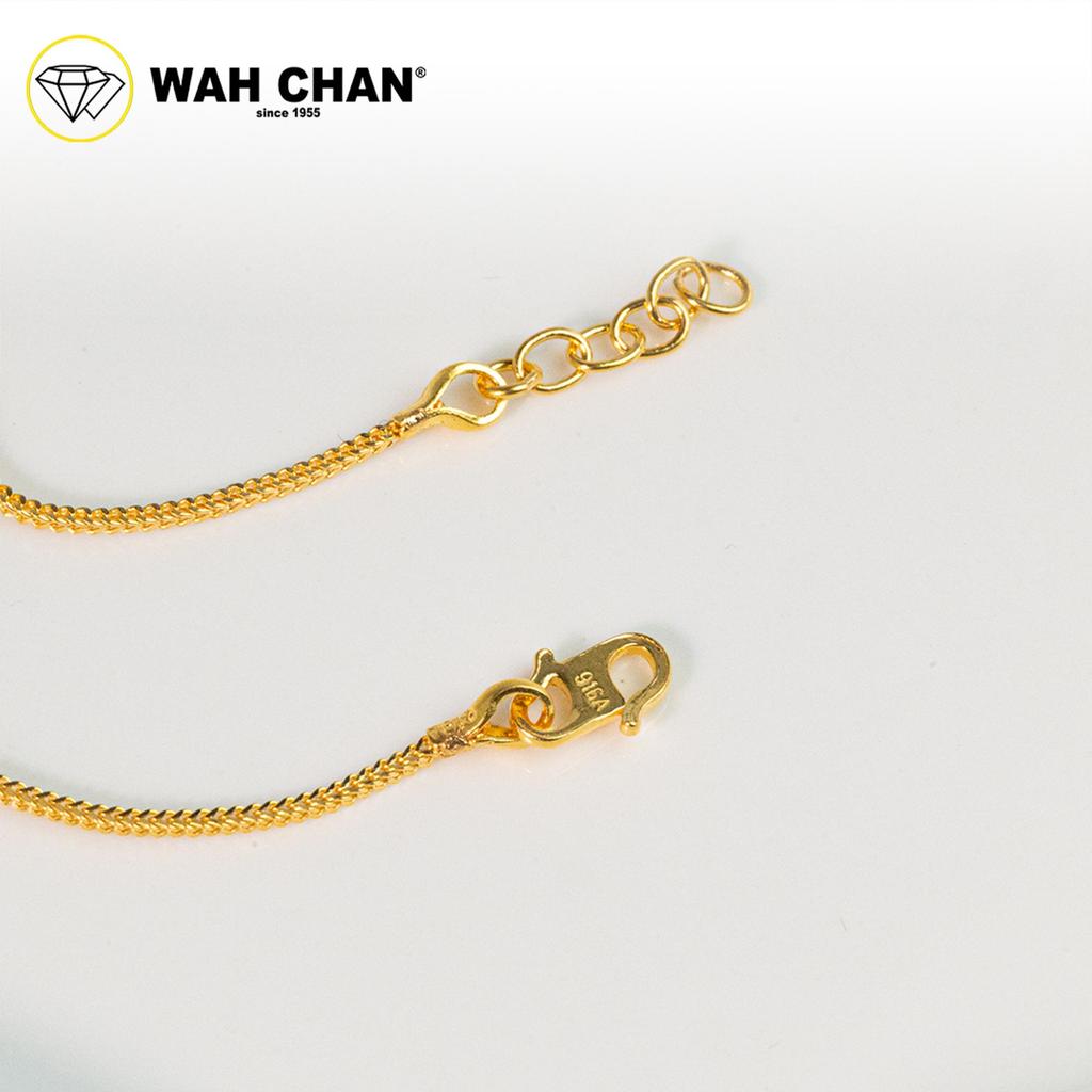 WAH CHAN 916 Gold Bracelet - Gelang Double Mesin Clover OSB1318 - Image 3